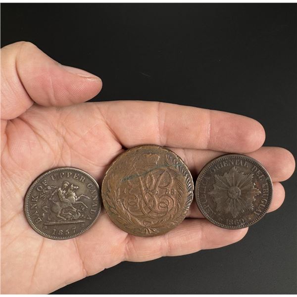 Canada Oriental Uruguay Russia Foreign Coins