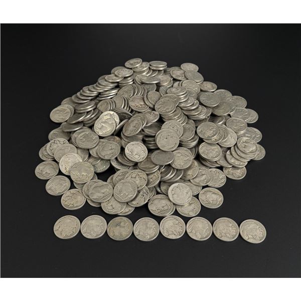 Collection of 360 Unsorted Buffalo Nickels