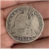 Image 1 : 1854 O Seated Liberty Silver Half Dollar