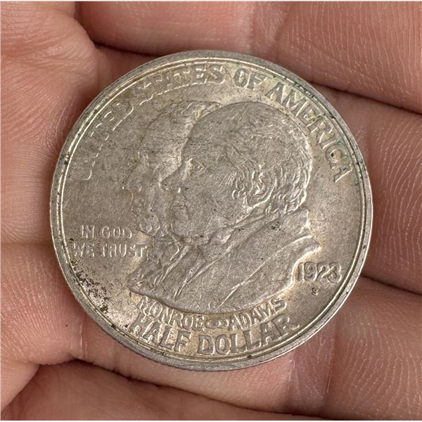 1923 S Monroe Doctrine Silver Half Dollar