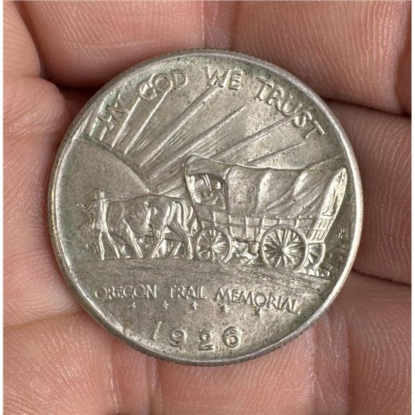 1926 Oregon Trail Commemorative Silver Half Dollar