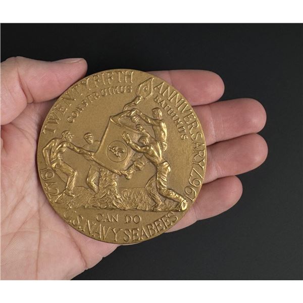1967 Twenty Fifth Anniversary Seabees Medal