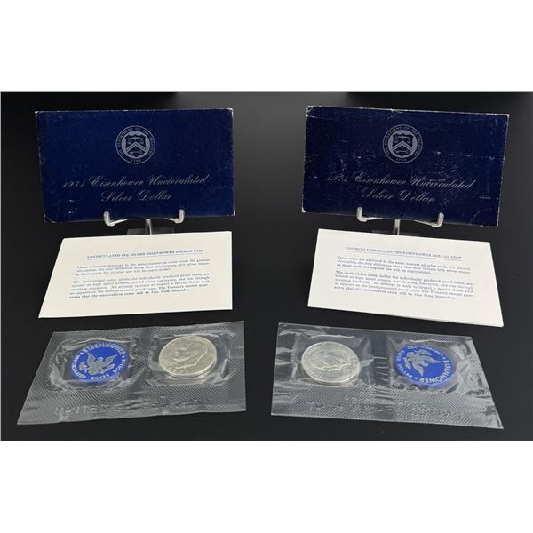 1971 Uncirculated Eisenhower Silver Dollars