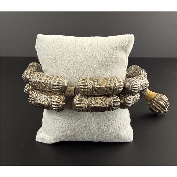 Silver Omani Digg Prayer Scroll Braclet