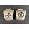 Image 1 : Hopi Sterling Silver Thunderbird Watch Band Tips