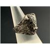 Image 2 : Sterling Silver Buffalo Motorcycle Biker Ring