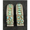 Image 1 : Zuni Petit Point Sterling Turquoise Watch Tips