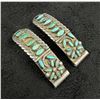 Image 2 : Zuni Petit Point Sterling Turquoise Watch Tips