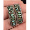 Image 3 : Zuni Petit Point Sterling Turquoise Watch Tips
