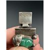 Image 3 : Taxco Mexico Sterling Silver Green Onyx Bracelet