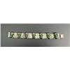Image 5 : Taxco Mexico Sterling Silver Green Onyx Bracelet