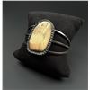 Image 2 : Navajo Sterling Silver Mammoth Ivory Bracelet