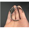 Image 5 : Navajo Sterling Silver Mammoth Ivory Bracelet