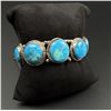 Image 1 : Navajo Sterling Silver Turquoise Bracelet