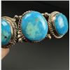 Image 6 : Navajo Sterling Silver Turquoise Bracelet