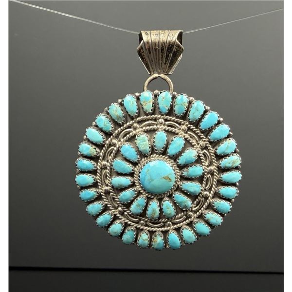 Larry Moses Begay Navajo Sterling Pendant
