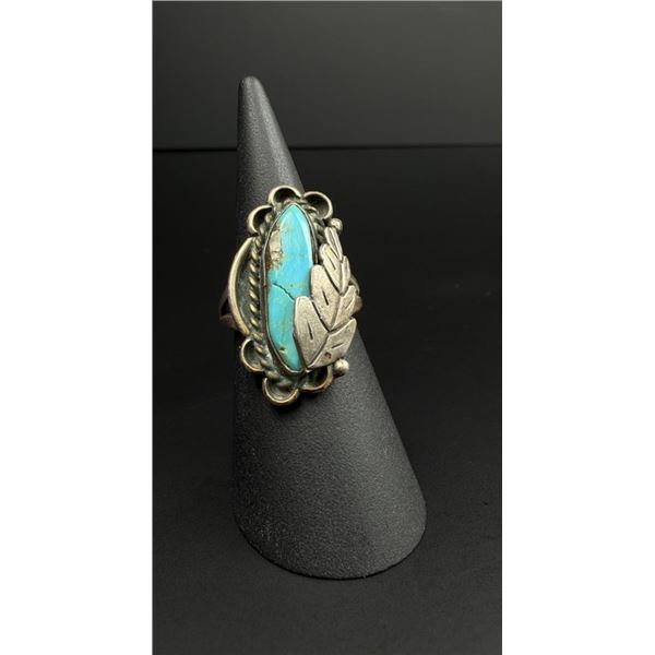 Navajo Sterling Silver Turquoise Ring