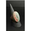 Image 2 : Navajo Sterling Silver Chip Inlay Ring