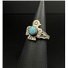 Image 2 : Navajo Sterling Silver Turquoise Thunderbird Ring