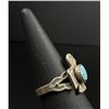 Image 3 : Navajo Sterling Silver Turquoise Thunderbird Ring