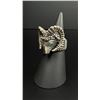 Image 2 : Sterling Silver Rams Head Motorcycle Biker Ring