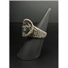 Image 3 : Sterling Silver Rams Head Motorcycle Biker Ring