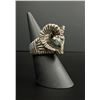 Image 4 : Sterling Silver Rams Head Motorcycle Biker Ring