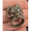 Image 6 : Sterling Silver Rams Head Motorcycle Biker Ring