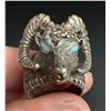Image 9 : Sterling Silver Rams Head Motorcycle Biker Ring