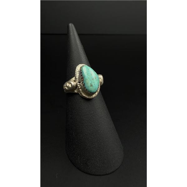 Navajo Sterling Silver Turquoise Ring