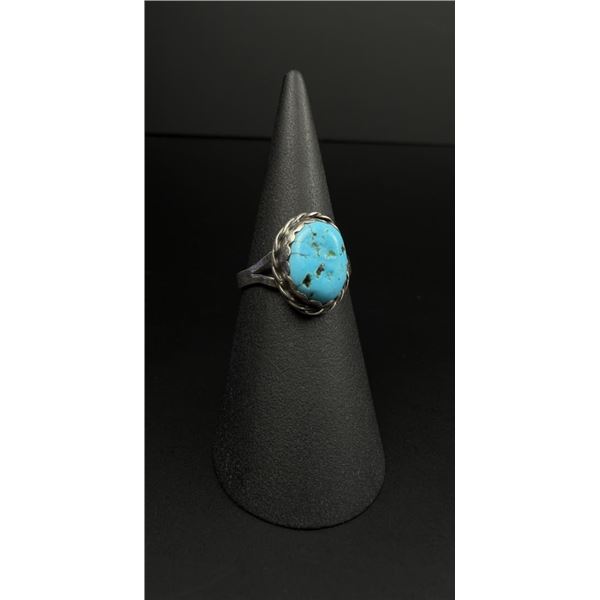 Navajo Sterling Silver Turquoise Ring