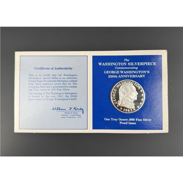 1982 Washington Silverpiece 1oz Silver Round