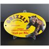 Image 1 : Grizzly Gasoline Montana Porcelain Sign
