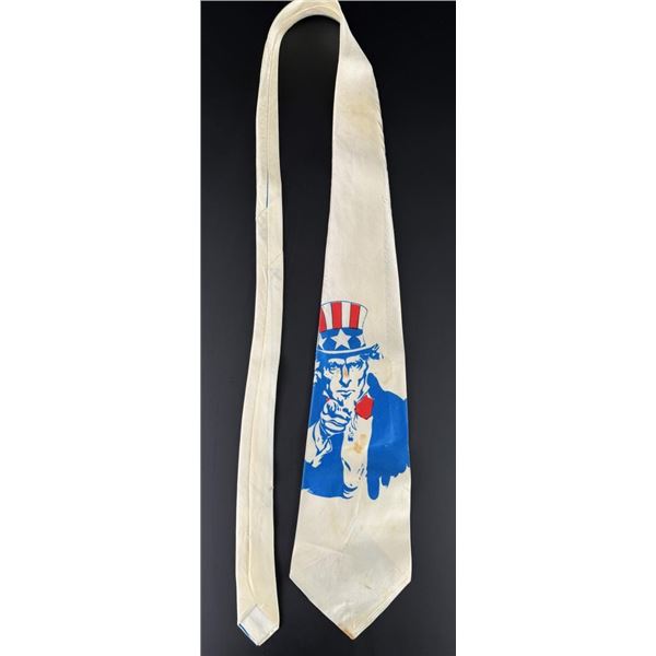 Vintage Uncle Sam Patriotic Fuck Communism Necktie