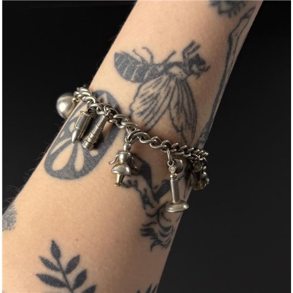 Sterling Silver Toy Charm Bracelet