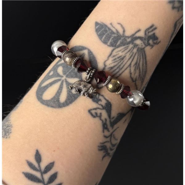 Sterling Silver Bear Charm Bracelet