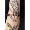 Image 2 : Chinese Sterling Silver Carnelian Link Bracelet