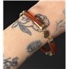 Image 3 : Chinese Sterling Silver Carnelian Link Bracelet