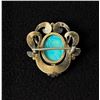 Image 2 : Sterling Silver Turquoise Dolphin Brooch