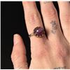 Image 2 : Sterling Silver Star Ruby Ring