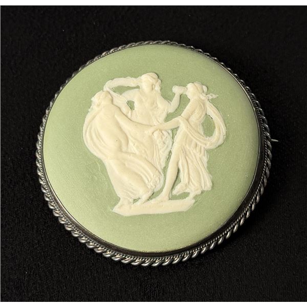 House of Schrager Wedgewood Brooch