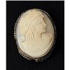Image 1 : Victorian .800 Silver Shell Cameo Brooch