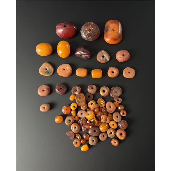 Collection of Baltic Butterscotch Amber Beads
