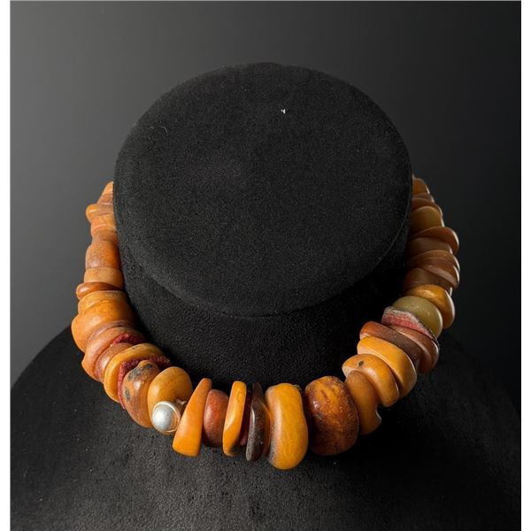 Natural Baltic Butterscotch Amber Bead Necklace