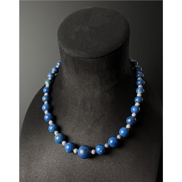 Lapis Lazuli Bead Necklace