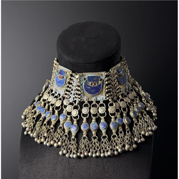 Afghan Kuchi Lapis Lazuli Collar Necklace