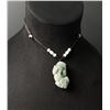 Image 2 : Chinese Carved Jade Jadeite Pixiu Necklace