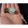 Image 3 : Chinese Carved Jade Jadeite Pixiu Necklace