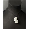 Image 1 : Chinese Carved White Jade Jadeite Pixiu Necklace