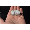 Image 2 : Chinese Carved White Jade Jadeite Pixiu Necklace